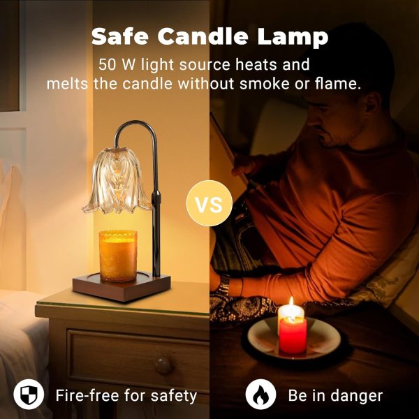 Candle Warmer Lamp with Timer Dimmable, Birthday Gifts for Women Mom, House Warming Gifts New Home Decor, Wax Melt Warmer for Jar Candles - Image 10
