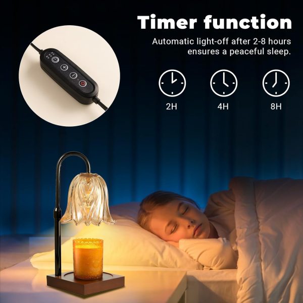 Candle Warmer Lamp with Timer Dimmable, Birthday Gifts for Women Mom, House Warming Gifts New Home Decor, Wax Melt Warmer for Jar Candles - Image 12