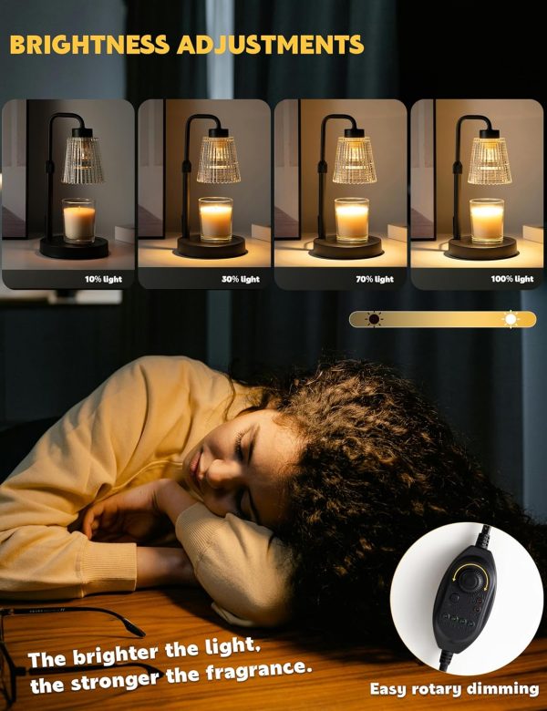 Candle Warmer Lamp with Timer Dimmable, Birthday Gifts for Women Mom, House Warming Gifts New Home Decor, Wax Melt Warmer for Jar Candles - Image 4