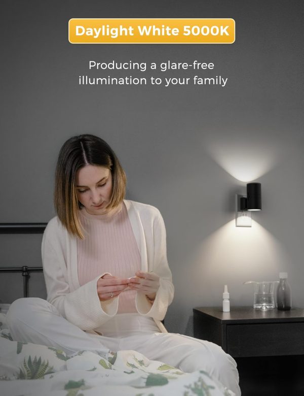 L LOHAS LED Night Light Plug in, Modern Night Lights Plug into Wall, Dusk to Dawn Sensor, Soft White 3000K, 0-100LM Adjustable Brightness, Dimmable Night Lights for Hallway Bedroom Stairway, 2 Pack - Image 20