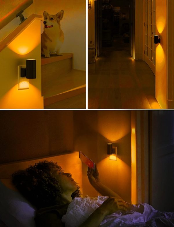 L LOHAS LED Night Light Plug in, Modern Night Lights Plug into Wall, Dusk to Dawn Sensor, Soft White 3000K, 0-100LM Adjustable Brightness, Dimmable Night Lights for Hallway Bedroom Stairway, 2 Pack - Image 30