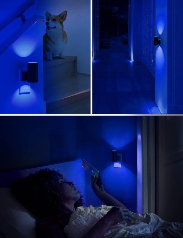 L LOHAS LED Night Light Plug in, Modern Night Lights Plug into Wall, Dusk to Dawn Sensor, Soft White 3000K, 0-100LM Adjustable Brightness, Dimmable Night Lights for Hallway Bedroom Stairway, 2 Pack - Image 35