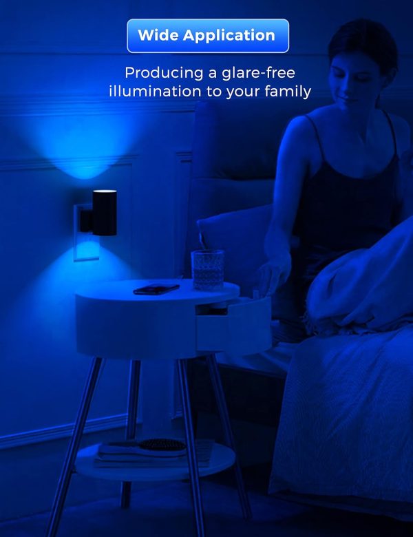 L LOHAS LED Night Light Plug in, Modern Night Lights Plug into Wall, Dusk to Dawn Sensor, Soft White 3000K, 0-100LM Adjustable Brightness, Dimmable Night Lights for Hallway Bedroom Stairway, 2 Pack - Image 36
