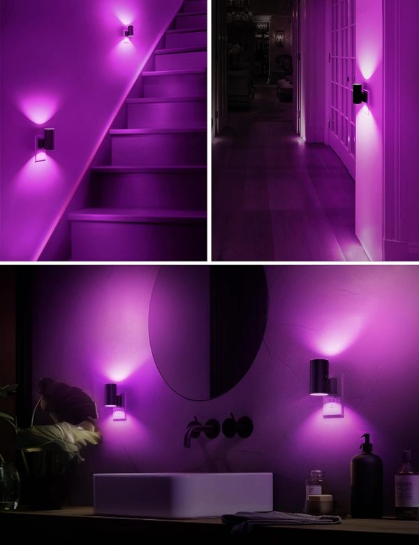 L LOHAS LED Night Light Plug in, Modern Night Lights Plug into Wall, Dusk to Dawn Sensor, Soft White 3000K, 0-100LM Adjustable Brightness, Dimmable Night Lights for Hallway Bedroom Stairway, 2 Pack - Image 41