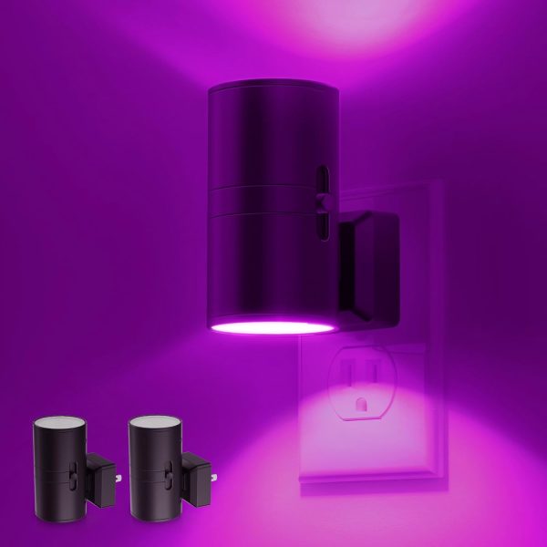 L LOHAS LED Night Light Plug in, Modern Night Lights Plug into Wall, Dusk to Dawn Sensor, Soft White 3000K, 0-100LM Adjustable Brightness, Dimmable Night Lights for Hallway Bedroom Stairway, 2 Pack - Image 43