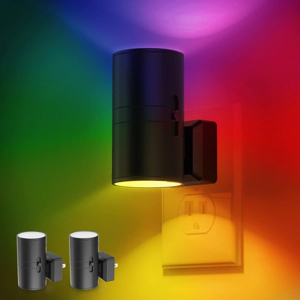 L LOHAS LED Night Light Plug in, Modern Night Lights Plug into Wall, Dusk to Dawn Sensor, Soft White 3000K, 0-100LM Adjustable Brightness, Dimmable Night Lights for Hallway Bedroom Stairway, 2 Pack - Image 44