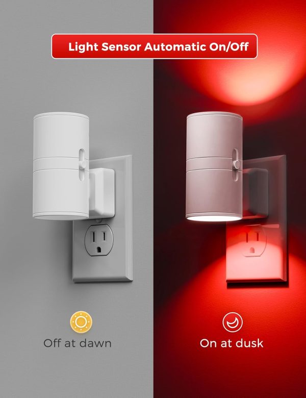 L LOHAS LED Night Light Plug in, Night Lights Plug into Wall, Light Sensor, 0-100LM, Soft White 3000K, Dimmable Night Light, Modern Nightlight for Hallway Bedroom Stairway, 2 Pack - Image 12