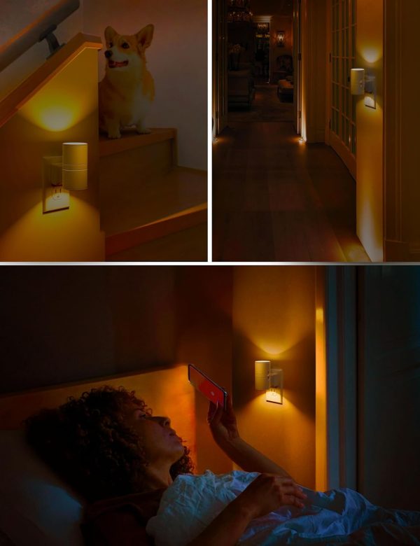 L LOHAS LED Night Light Plug in, Night Lights Plug into Wall, Light Sensor, 0-100LM, Soft White 3000K, Dimmable Night Light, Modern Nightlight for Hallway Bedroom Stairway, 2 Pack - Image 22