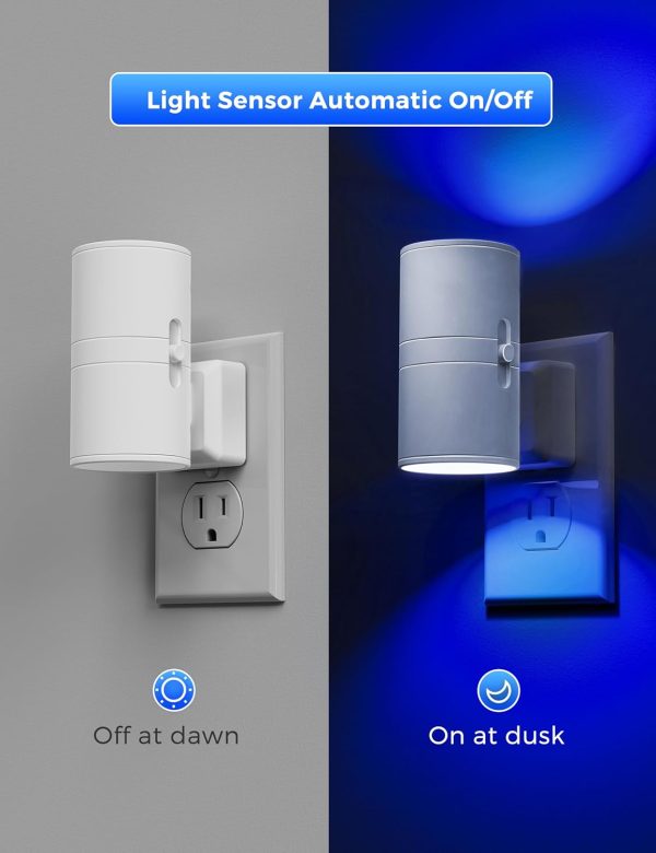 L LOHAS LED Night Light Plug in, Night Lights Plug into Wall, Light Sensor, 0-100LM, Soft White 3000K, Dimmable Night Light, Modern Nightlight for Hallway Bedroom Stairway, 2 Pack - Image 29