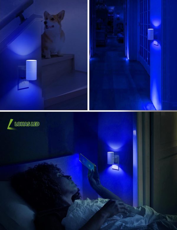 L LOHAS LED Night Light Plug in, Night Lights Plug into Wall, Light Sensor, 0-100LM, Soft White 3000K, Dimmable Night Light, Modern Nightlight for Hallway Bedroom Stairway, 2 Pack - Image 30