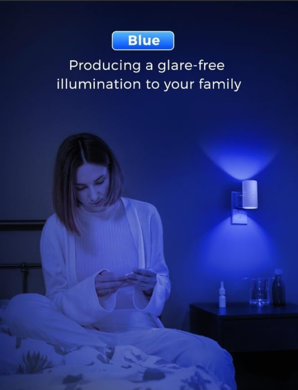 L LOHAS LED Night Light Plug in, Night Lights Plug into Wall, Light Sensor, 0-100LM, Soft White 3000K, Dimmable Night Light, Modern Nightlight for Hallway Bedroom Stairway, 2 Pack - Image 32