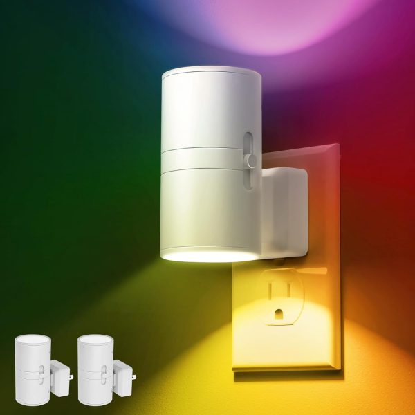 L LOHAS LED Night Light Plug in, Night Lights Plug into Wall, Light Sensor, 0-100LM, Soft White 3000K, Dimmable Night Light, Modern Nightlight for Hallway Bedroom Stairway, 2 Pack - Image 35