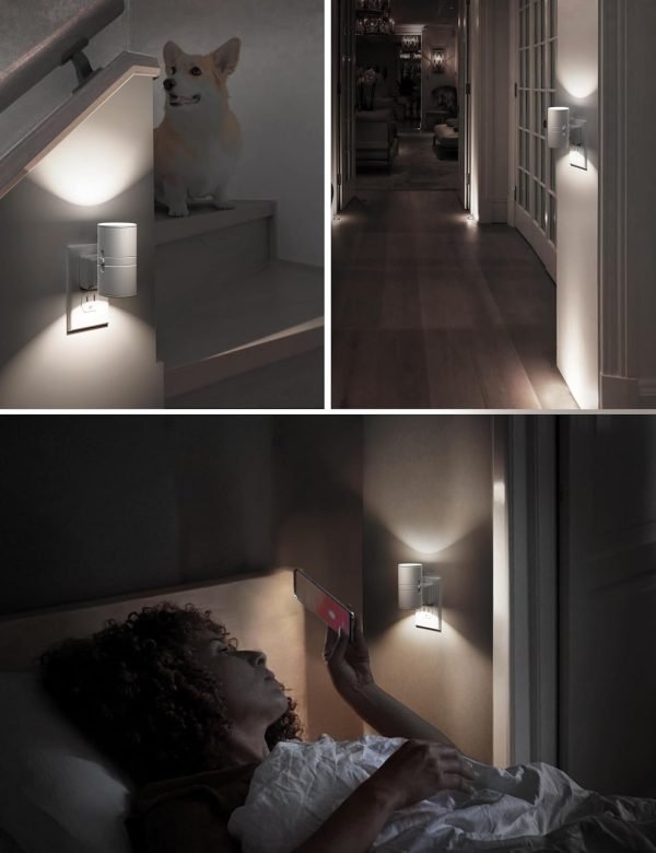 L LOHAS LED Night Light Plug in, Night Lights Plug into Wall, Light Sensor, 0-100LM, Soft White 3000K, Dimmable Night Light, Modern Nightlight for Hallway Bedroom Stairway, 2 Pack - Image 44