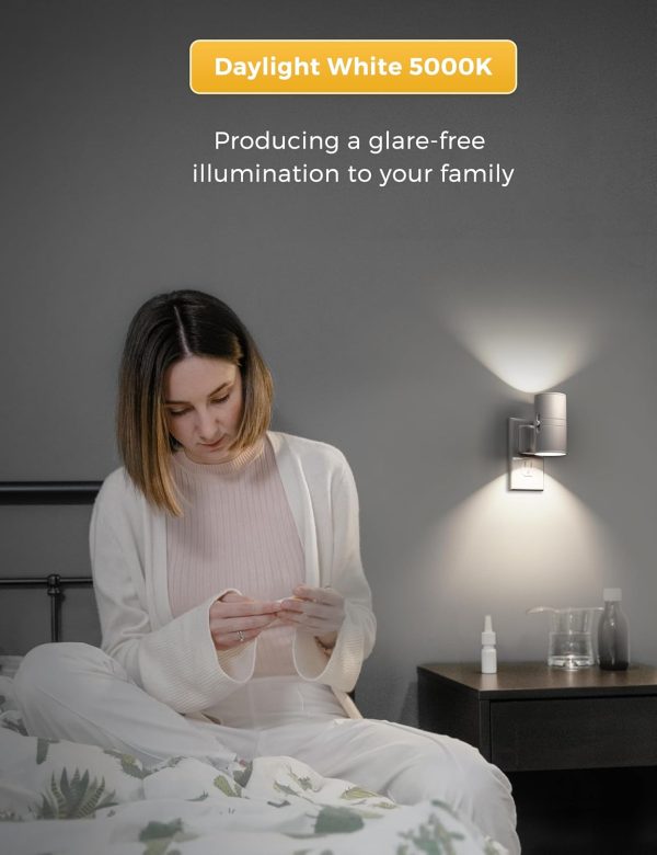 L LOHAS LED Night Light Plug in, Night Lights Plug into Wall, Light Sensor, 0-100LM, Soft White 3000K, Dimmable Night Light, Modern Nightlight for Hallway Bedroom Stairway, 2 Pack - Image 45