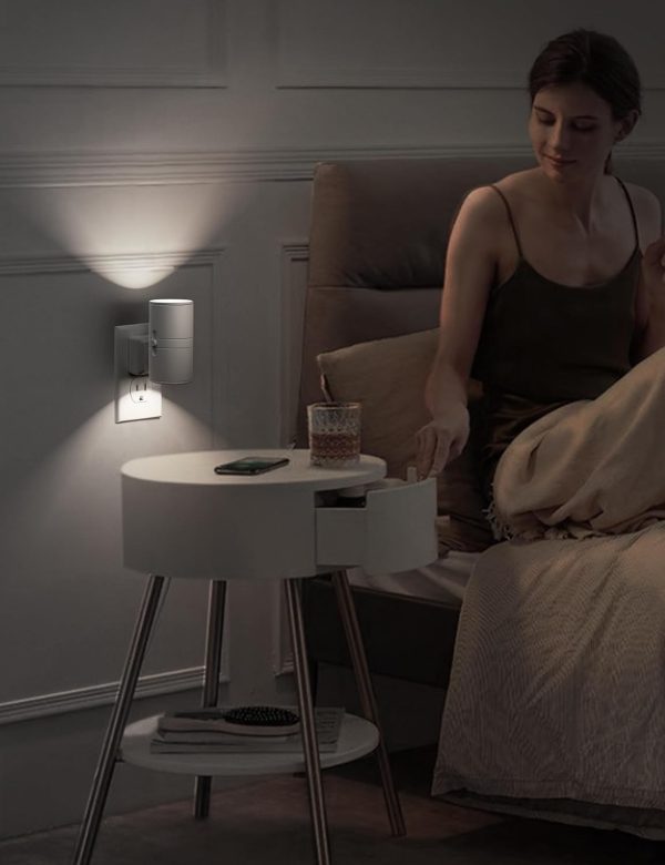 L LOHAS LED Night Light Plug in, Night Lights Plug into Wall, Light Sensor, 0-100LM, Soft White 3000K, Dimmable Night Light, Modern Nightlight for Hallway Bedroom Stairway, 2 Pack - Image 46