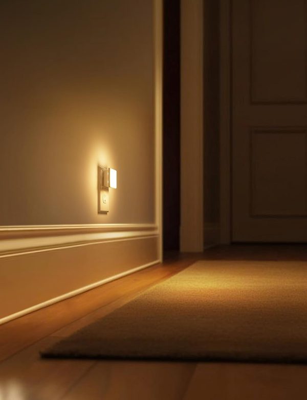 L LOHAS LED Night Lights Plug into Wall 2-Pack, 0.3W Plug in Night Light, Dusk to Dawn, 3000K Soft White, Bright Nightlight Auto-On/Off, for Adults Kids Room Bedroom Bathroom Hallway Kitchen, Non-Dim - Image 4
