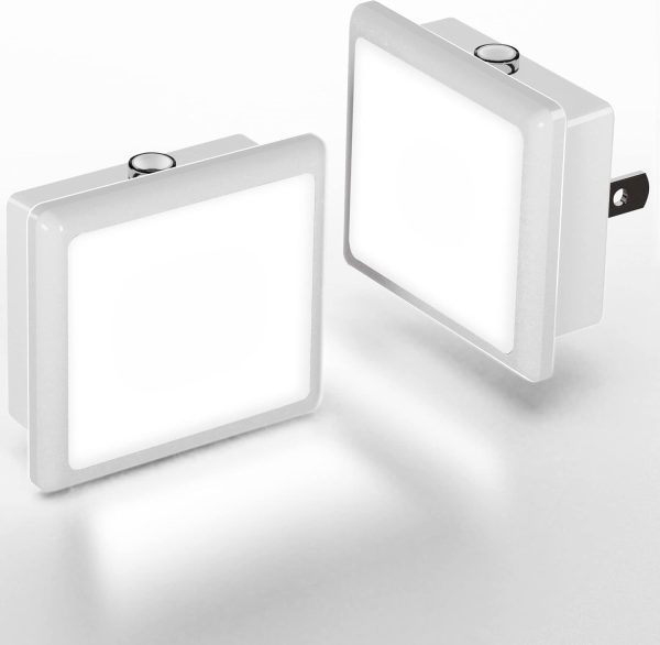 L LOHAS LED Night Lights Plug into Wall 2-Pack, 0.3W Plug in Night Light, Dusk to Dawn, 3000K Soft White, Bright Nightlight Auto-On/Off, for Adults Kids Room Bedroom Bathroom Hallway Kitchen, Non-Dim - Image 23