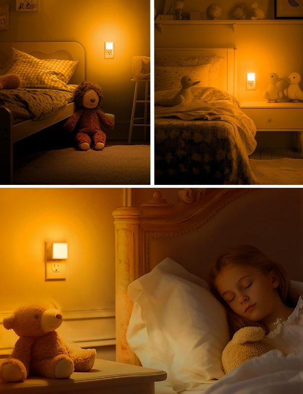 L LOHAS LED Night Lights Plug into Wall 2-Pack, 0.3W Plug in Night Light, Dusk to Dawn, 3000K Soft White, Bright Nightlight Auto-On/Off, for Adults Kids Room Bedroom Bathroom Hallway Kitchen, Non-Dim - Image 28