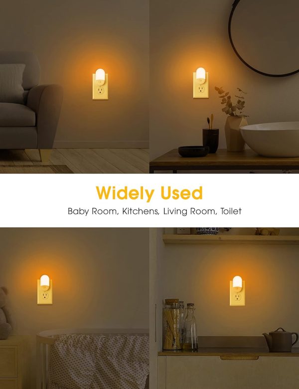 L LOHAS LED Night Lights Plug into Wall, [𝟐 Pack] LED Dimmable Night Light with Light Sensors, 30/60LM Adjustable Brightness Nightlights, Soft White 3000K Automatic Night Light for Kid, Hallway - Image 19