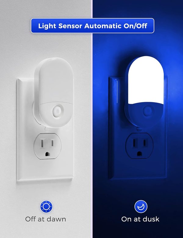 L LOHAS LED Night Lights Plug into Wall, [𝟐 Pack] LED Dimmable Night Light with Light Sensors, 30/60LM Adjustable Brightness Nightlights, Soft White 3000K Automatic Night Light for Kid, Hallway - Image 22