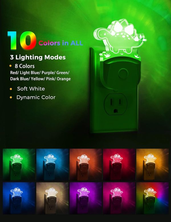 L LOHAS LED Kids Night Light, 8 RGB Color Changing Butterfly Night Lights with Dusk to Dawn Sensor, Acrylic Nursery Nightlight for Baby Room, Toddler Bedroom Decor & Gifts - Image 12