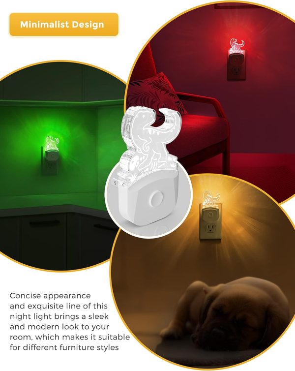 L LOHAS LED Kids Night Light, 8 RGB Color Changing Butterfly Night Lights with Dusk to Dawn Sensor, Acrylic Nursery Nightlight for Baby Room, Toddler Bedroom Decor & Gifts - Image 35