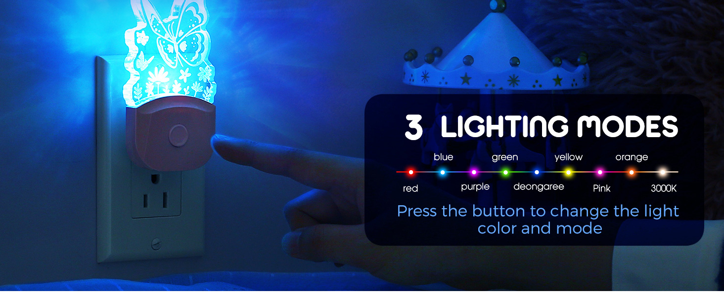 3 lighting modes
